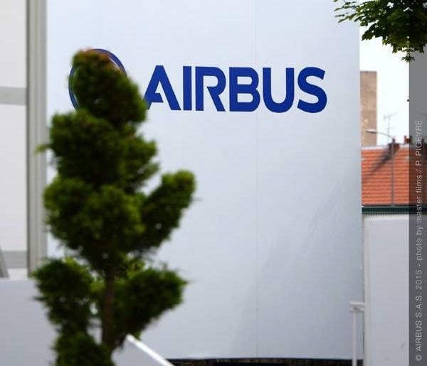 Une façade du siège social d'Airbus à Blagnac (Toulouse)