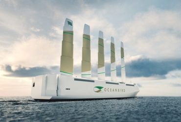 La société de conception suédoise Wallenius a dévoilé en septembre, Oceanbird, un cargo éolien qui prétend réduire les émissions de fret de 90%, tout en transportant jusqu'à 7000 voitures. Ce nouveau navire se présente comme le futur du transport maritime. (Photo : Wallenius)